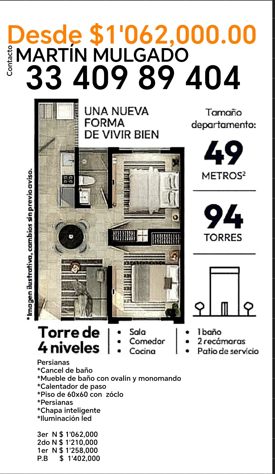 DEPARTAMENTO FRENTE A URBI — foto 2