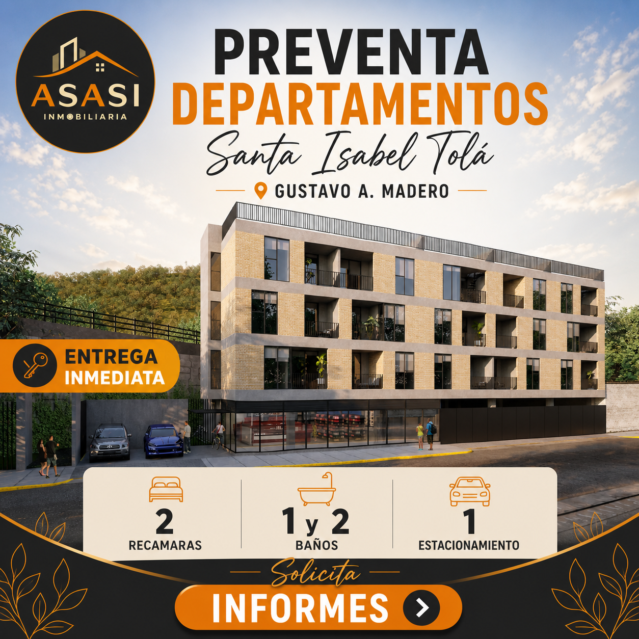 VENTA DEPARTAMENTOS SANTA ISABEL TOLA, GUSTAVO A. MADERO