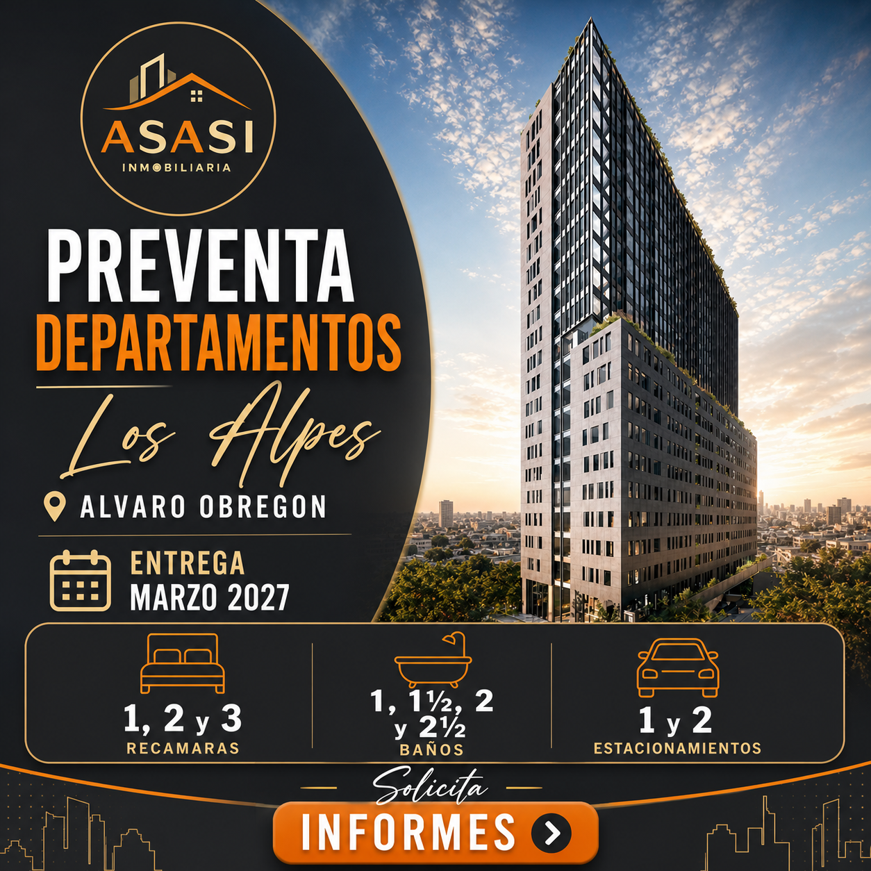 PREVENTA DEPARTAMENTOS LOS ALPES, ALVARO OBREGON